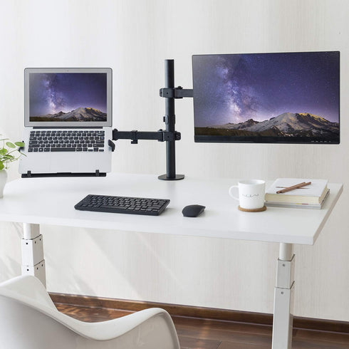 HumanCentric 75x75 100x100 mm 9.5" 16.5 Laptop VESA Mount Tray for Monitor Arms and Stands, Fits and VESA Mount Holes