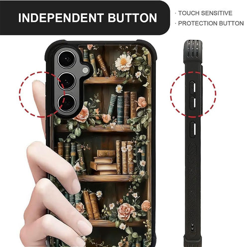 SKAMIX S24 Plus/S25 for Samsung Galaxy Plus Case,Soft Silicone Shockproof Bumper Camera Protection Phone Case-Vintage