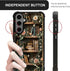 SKAMIX S24 Plus/S25 for Samsung Galaxy Plus Case,Soft Silicone Shockproof Bumper Camera Protection Phone Case-Vintage
