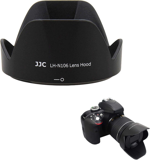 JJC HB-N106 Dedicated Reversible Lens Hood Shade for Nikon AF-P DX 18-55mm f/3.5-5.6G VR, D3500 D3400 D5600 D7500 Camera