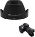 JJC HB-N106 Dedicated Reversible Lens Hood Shade for Nikon AF-P DX 18-55mm f/3.5-5.6G VR, D3500 D3400 D5600 D7500 Camera