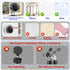 pop-tech Magnetic Vacuum Suction Mirror Phone Holder (Smooth Mirror Surface Only), Gym Bathroom Kitchen Shower Phone