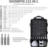 SHOWPIN 122 in 1 Precision Computer Screwdriver Kit, Laptop Screwdriver Sets with 101 Magnetic Drill Bits, Electronics Tool Kit Compatible for Tablet, PC, iPhone, PS4 Repair by SHOWPIN