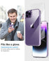 AICase Clear Case for iPhone 14 Pro with Screen Protector and MagSafe Ring/MagSafe Sticker, Transparent Slim Shockproof