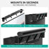 2 5.5Lbs, 34.65"x4.3" (TSH004-2B), WALI Soundbar Mount, No Drilling TV Top Shelf with Storage Boxes, Floating Monitor
