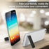 Ultra-Thin Adjustable Mini Alloy Cell Phone Holder, Portable Foldable Stand for Mobile Phone Tablet (Black)