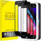 JETech Full Coverage Screen Protector for iPhone SE 3 (2022)/SE 2 (2020)/8/7 4.7-Inch, Black Edge, Case-Friendly, 3-Pack