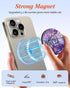 LISEVO 17/16/15/14/13/12 Magnetic Phone Grip for MagSafe Magnetic Cell Phone Stand Magnet Removable Kickstand Finger