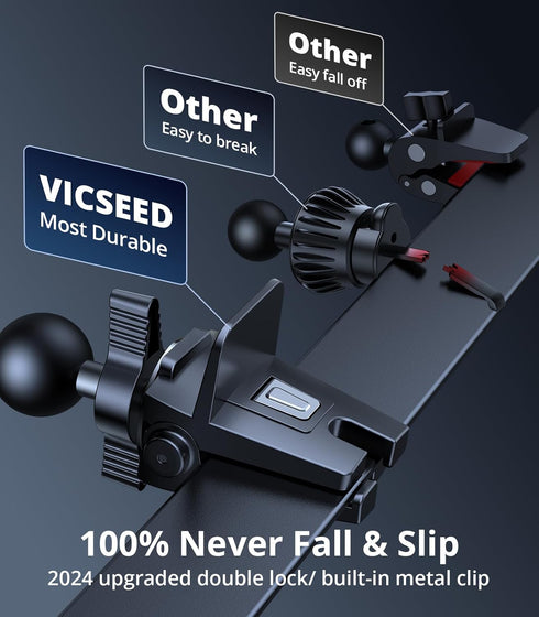 VICSEED for MagSafe Car Mount with Upgraded Strongest Magnet Power, 360 Adjustable Magnetic Phone Holder for iPhone
