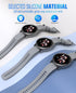 MoKo 18MM Gray Watch Band Compatible with Garmin Forerunner 255S/255S Music/Vivoactive 4S/Vivomove 3S/Venu 3S