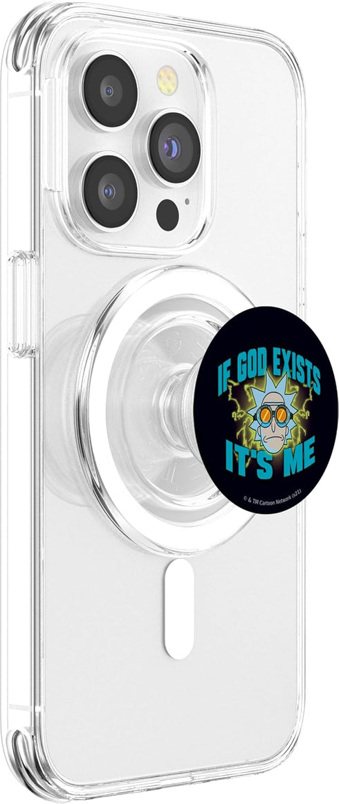 PopSockets MagSafe PopGrip for iPhone, Rick and Morty If God Exists