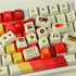 YMDK 1970 Music Cherry Profile 131 Keys Dye Sublimation Thick PBT Keycap for MX Mechanical Keyboards 61 68 84 87 96 104