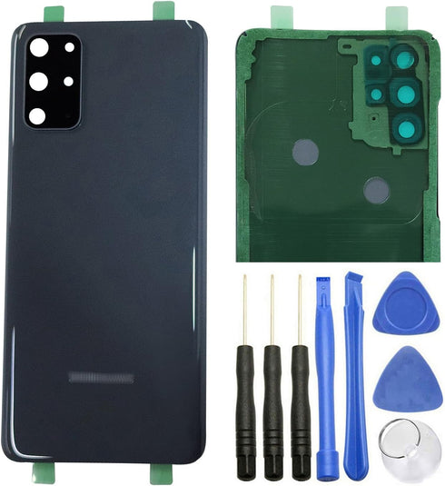 Ubrokeifixit Galaxy S20+, S20 Plus Rear Back Glass Cover Replacement for Samsung Galaxy S20+ G985 6.7" (Gray + Camera