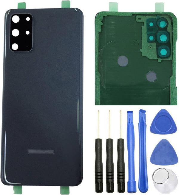 Ubrokeifixit Galaxy S20+, S20 Plus Rear Back Glass Cover Replacement for Samsung Galaxy S20+ G985 6.7" (Gray + Camera