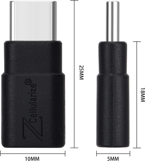 USB C Extender Adapter Straight (2 Pack) Type-C Low Profile Male to Female 40Gbps 240W Thunderbolt QC