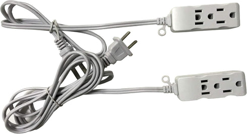 Multi Plug Extender Box, 3 Outlet Power Strip with Flat Pins Socket, 3FT, 6Ft, 9Ft, 15Ft Long Extension Cord