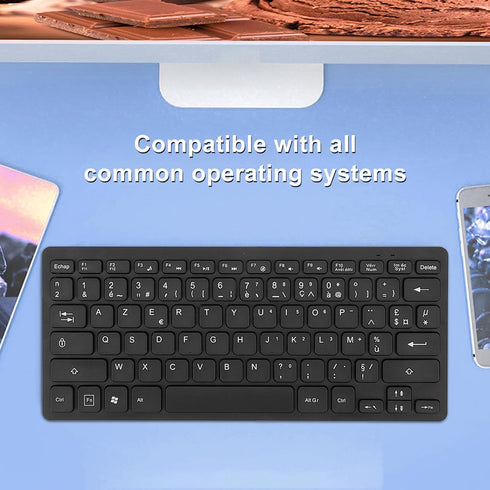 VBESTLIFE 78 2.0 Bilingual Language Keyboard, Keys Ultra Slim Language Keyboard, USB Wired Computer Keyboard, Quiet