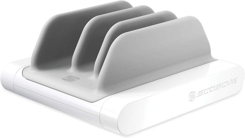 Scosche BLMD BaseLynx Vert Modular Charging Station for PD 3.0, USB-C and USB-A Devices (White)
