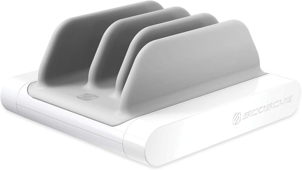 Scosche BLMD BaseLynx Vert Modular Charging Station for PD 3.0, USB-C and USB-A Devices (White)