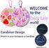 2 Packs of Earbuds Set with Case for Kids for School, Wired Headphones with Case and Small Size Ear Tips, Ear Buds with Cute Case, Earphones for Phone and PC Laptop (Fairy Tale)