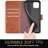 SUANPOT Leather Wallet Case for iPhone 11 6.1 inch (Non 11 Pro 5.8"), RFID Blocking Credit Card Holder, Flip Book Phone