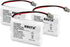 Kruta BT-446 Rechargeable Cordless Phone Battery, Pack of 3 for Uniden BT-446 BT446, BP-446 BP446