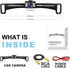 GLK Car Backup Camera - HD Rear View License Plate Backup Camera with Wide View Angle and Night Vision