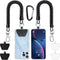 SHANSHUI Phone Lanyard Tether, Stretchy Phone Strap Patch Anchor Outdoor Climbing Hook