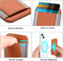 HiWe Magnetic Wallet for iPhone 15/14/13/12, Minimalist Leather Card Holder, RFID Blocking, Slim Design, Brown