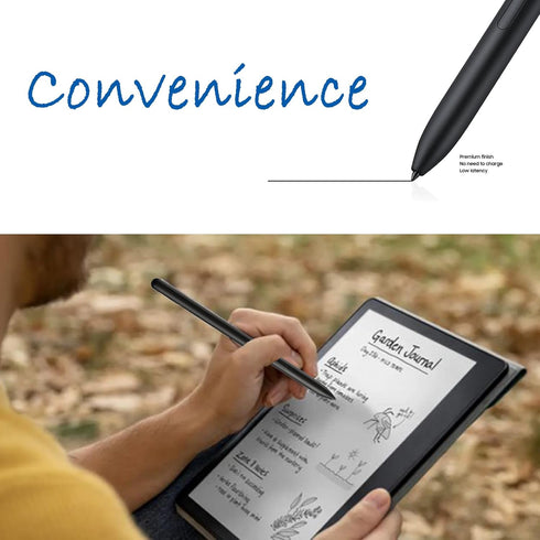 Kindle Scribe Stylus Pen Replacement, Magnet Adsorption, 4096 Pressure Sensitivity, Digital Writing Pen (Black)