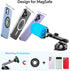 iPhone MagSafe Car Mount Charger, Wireless Charger Mount with Magnets & Suction Cup for iPhone 15 Pro Max 14 13 12