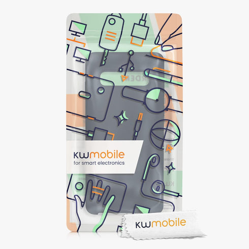 kwmobile Case for Samsung Galaxy S10, TPU Silicone Phone Cover with Soft Finish, Dark Slate Color