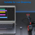 Cubilux USB C to 3.5mm Adapter for Live Streaming, USB C to TRRS Microphone Splitter for Laptop with Line-in & Mic-in