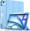 iPad Air 11" M2 (2024)/Air 5th/4th Gen 10.9" Case, Pencil Holder, Soft Leather Trifold Stand, Magnetic Smart Cover with