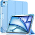iPad Air 11" M2 (2024)/Air 5th/4th Gen 10.9" Case, Pencil Holder, Soft Leather Trifold Stand, Magnetic Smart Cover with