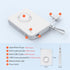 pzoz 5000mAh Portable Magnetic Small Mini Power Bank Battery Pack with Apple Watch Wireless Charger,Built in Cable Lightning Type C PD Travel Fast Charging, Compatible with iWatch iPhone15/14/13