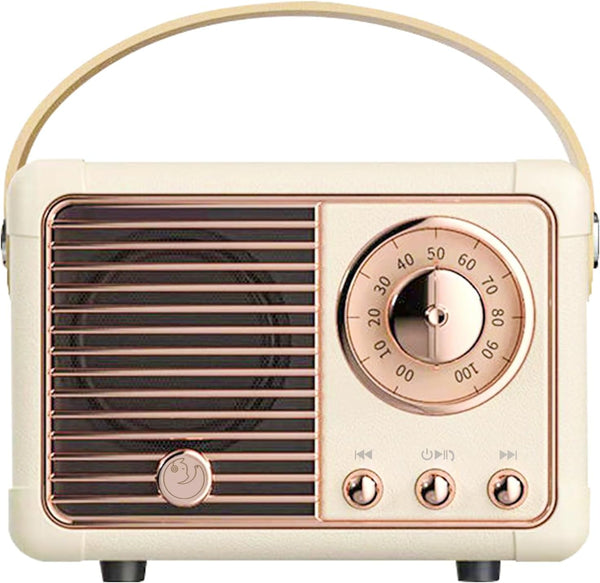 Retro Bluetooth Speaker, Wireless Vintage Small Speaker with Stereo Sound, Hands-free Call, Waterproof for iOS Android