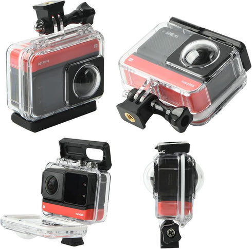 Waterproof Housing Case for Insta360 ONE RS 360 Underwater Diving Shell, 60M Protective Shell
