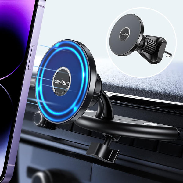 Ciencimy CD Slot Phone Mount, Compatible with MagSafe CD Car Mount for iPhone