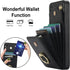 Asuwish Wallet Cover for Samsung Galaxy S24 Plus S24+ 5G, with Tempered Glass Screen Protector, RFID Blocking, Black