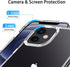 JJGoo Clear Shockproof Phone Case for iPhone 12 and 12 Pro, Slim Anti-Scratch Hard PC Back Cover
