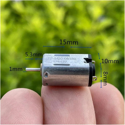 S25HH0 M20 10mm*8mm DC1.5V 3V 3.7V 15000RPM Mini Electric Motor High Speed Precious Metal Brush Small Motor for Toy Car