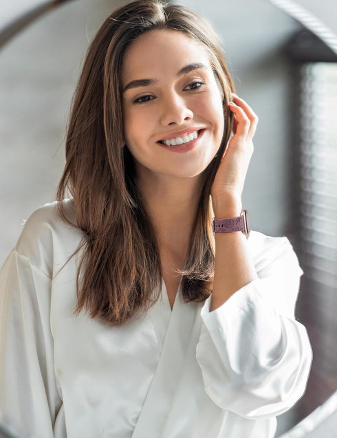 Minyee 3 Packs Floral Engraved Band for Fitbit Versa 4/3/Sense 2, Soft Silicone Dandelion Pattern Strap