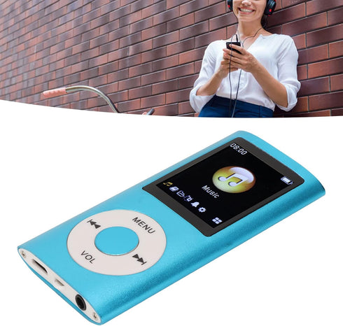 Vikye MP3 MP3 1.8 Inch MP3 64G Player, Portable Digital Lossless Music Player, Portable Slim LCD Screen Music Player