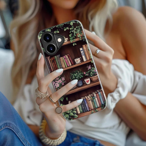 DEENAKIN 17 for iPhone Case Cute - Wireless Charging Compatible - Dual-Layer Soft Silicone + Hard Shell - Stylish
