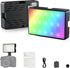 JJC RGB Video Light, 360° Full Color with 24 Effects, 2600mAh Rechargeable LED Camera Light for Photography