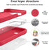 Vooii iPhone 15 Plus Case, Red Upgrade Liquid Silicone with Enhanced Camera Protection and Soft Anti-Scratch Lining