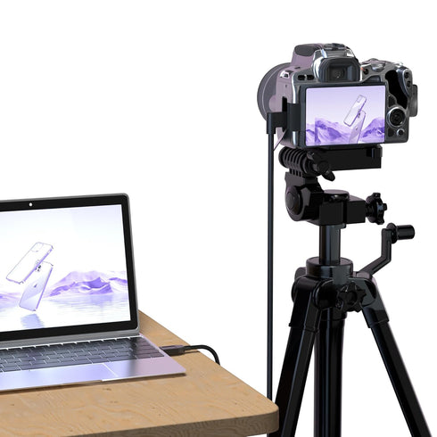 USB to Micro B Right Angle Camera Cable 16ft, Super Fast 3.0 Transmission for Online Shooting and Data Transfer