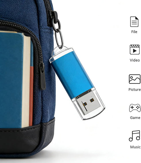 Maspen 32GB, 2.0 Drive,Blue,32 USB Flash Drive Thumb Drive High Speed Memory Stick Jump/ Zip/ Pen GB
