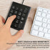 DFCROMI 10 Numeric Keypad for Laptop, Key USB Keypad, Portable Ultra Slim Mini Numpad External Numbers Keyboard Pad